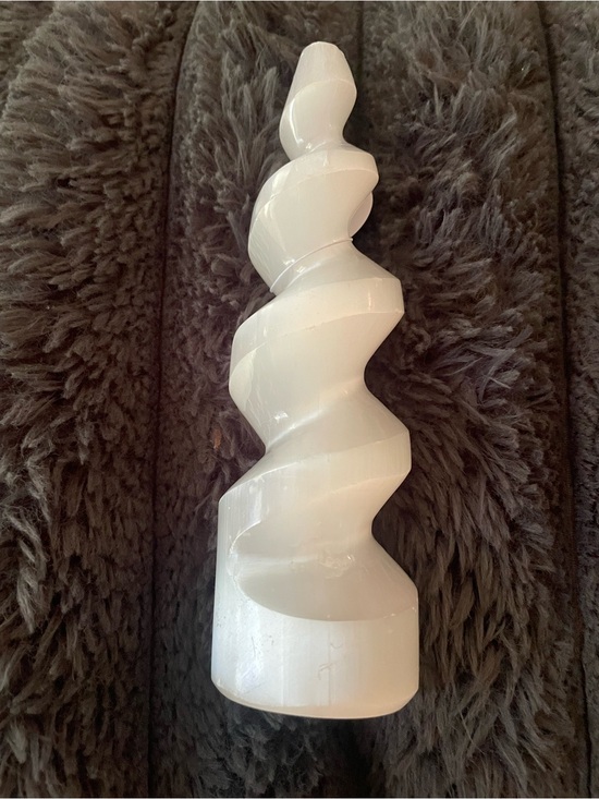 Other - Selenite Crystal Tower " Smooth Polished Spiral Tower 6.5" Reiki Energy Healing